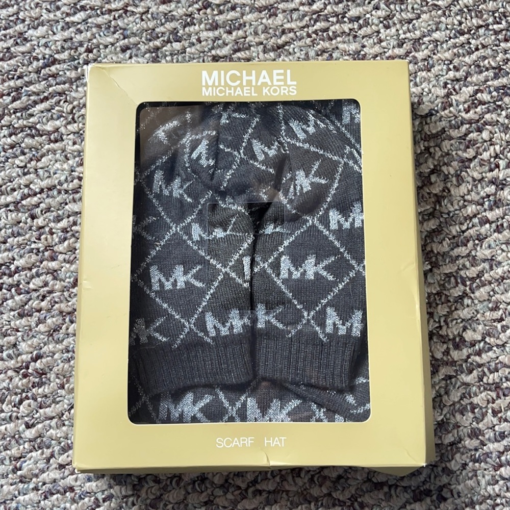 Michael Kors scarf and hat